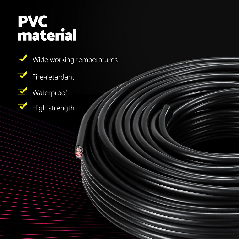 Marlook 4MM 10M Twin Core Wire Electrical Cable Extension Car 450V 2 Sheath