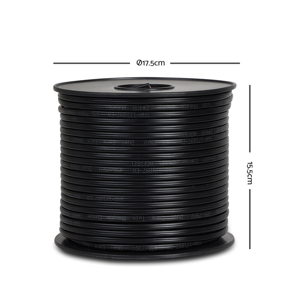 Marlook 4MM 100M Twin Core Wire Electrical Cable Extension Car 450V 2 Sheath