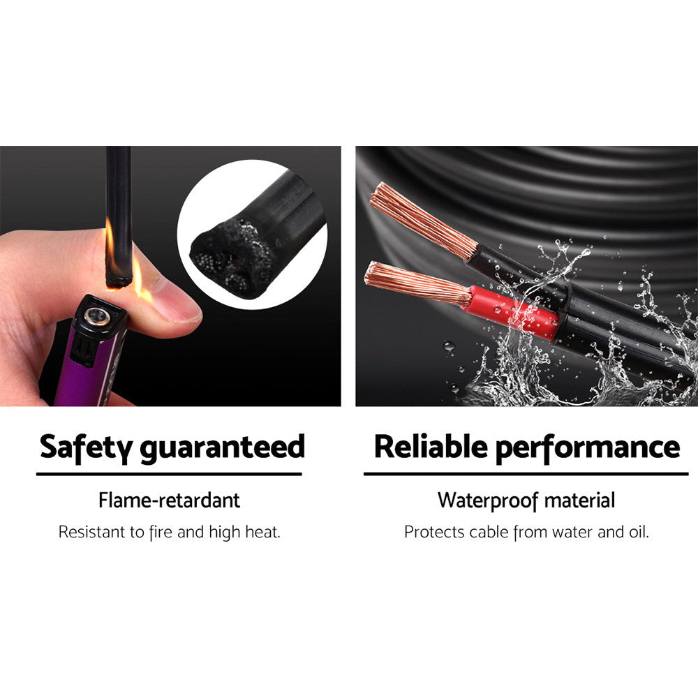 Marlook 6MM 30M Twin Core Wire Electrical Cable Extension Car 450V 2 Sheath