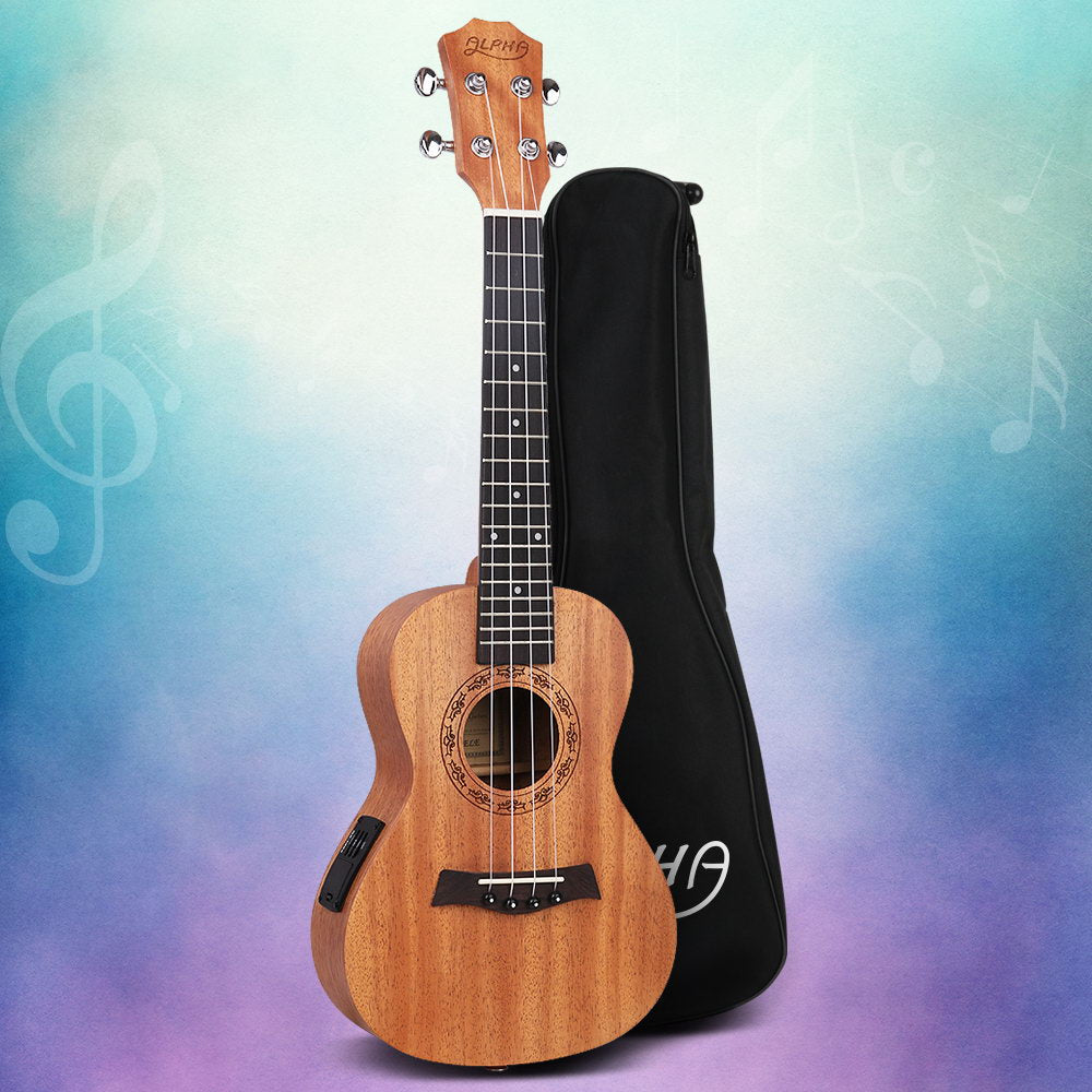 Marlook 26" Ukulele Equaliser Natural Mahogany Tenor Beginner Gift w/ Bag