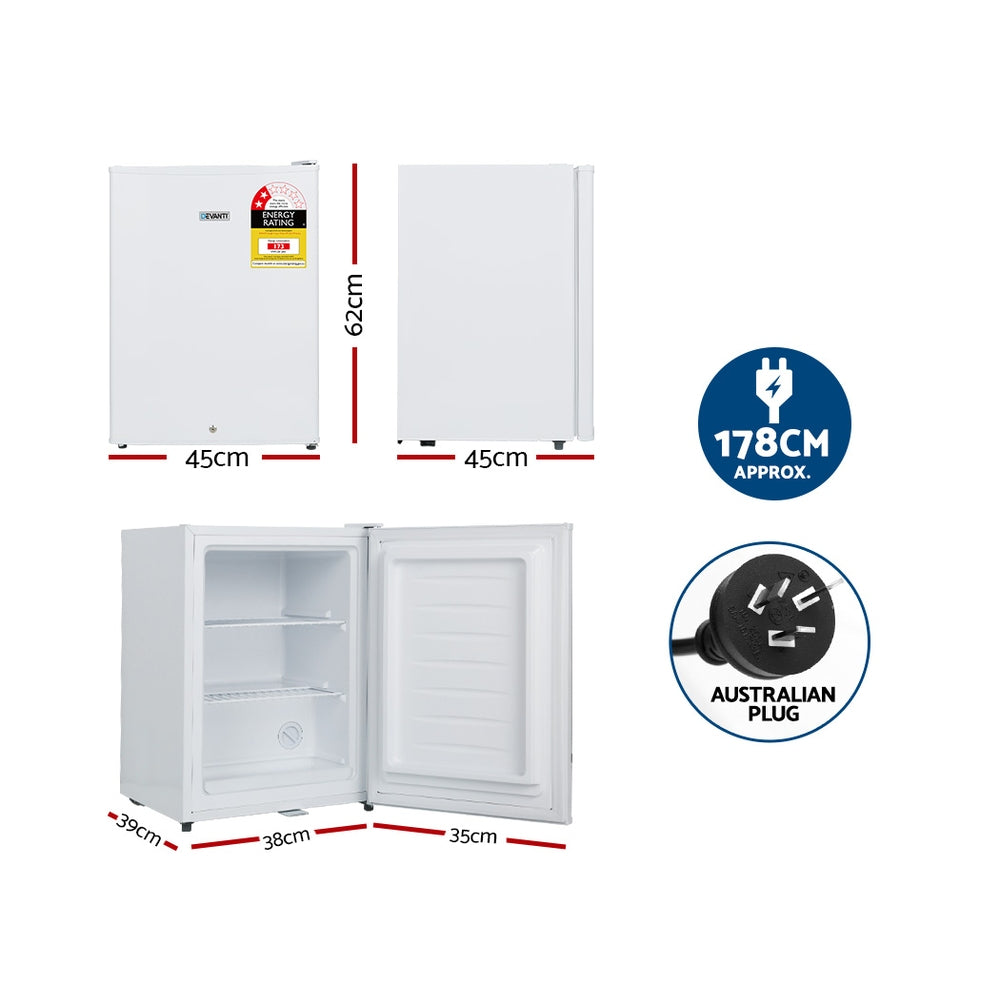 Marlook 60L Upright Freezer Fridge White