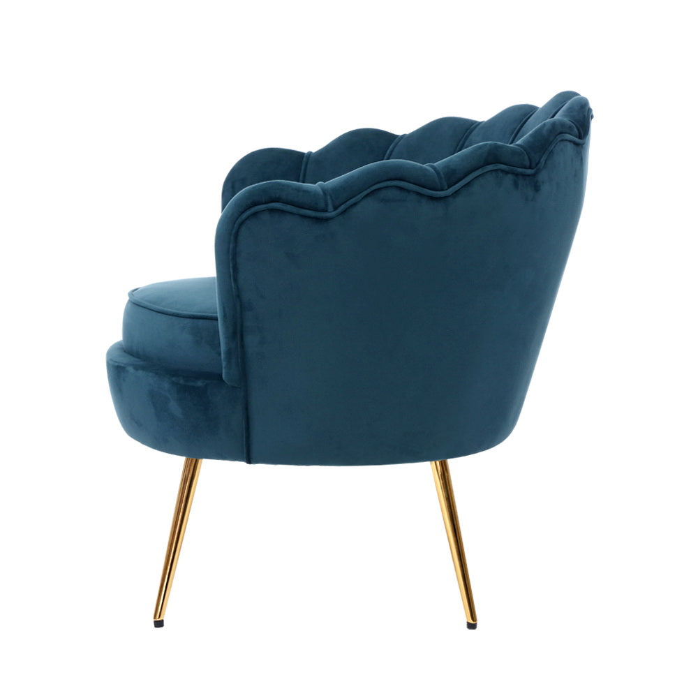 Marlook Armchair Velvet Blue Callista