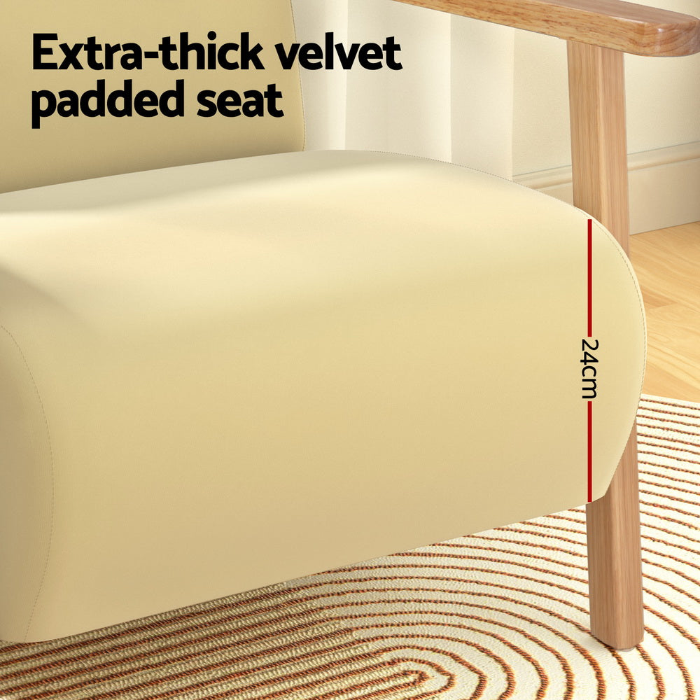 Marlook Armchair Velvet Yellow Olie