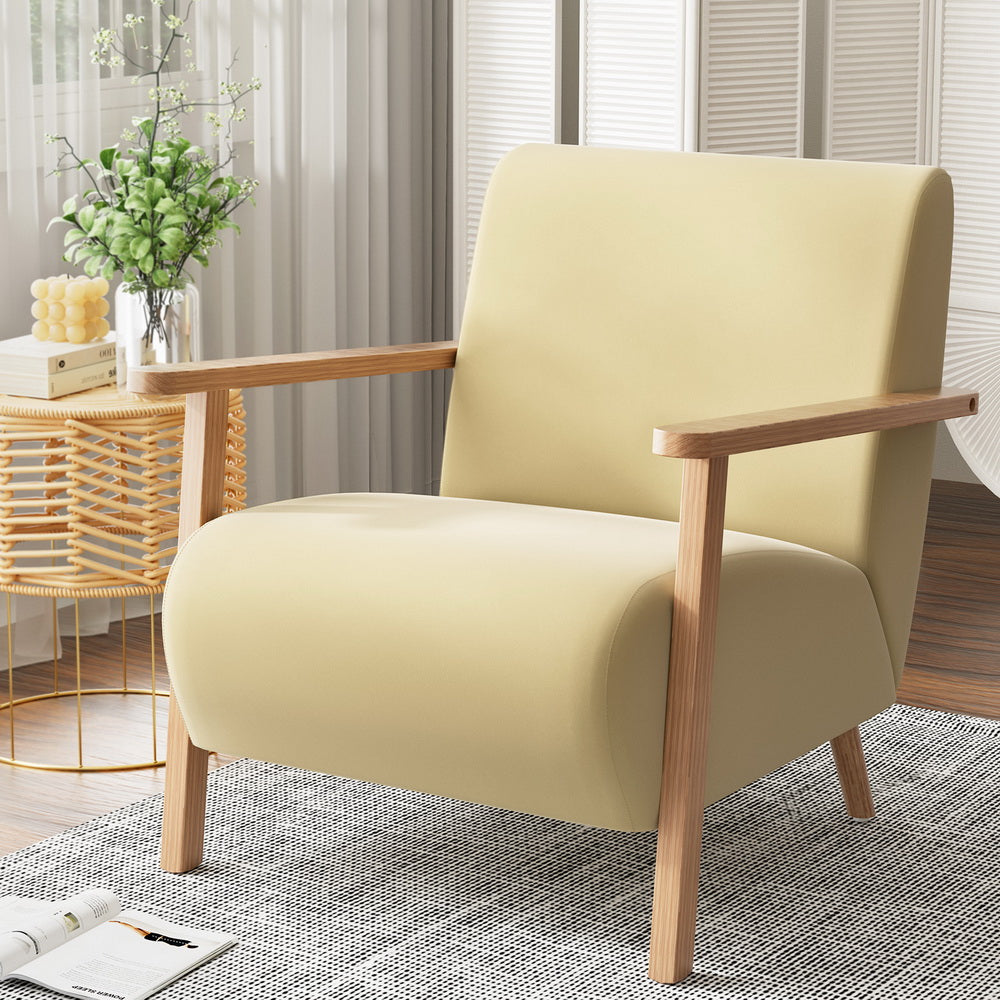 Marlook Armchair Velvet Yellow Olie