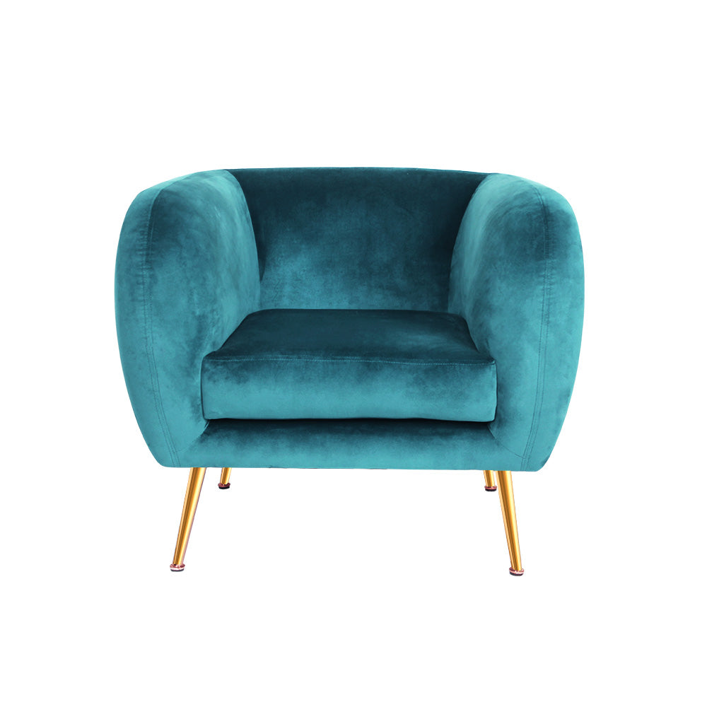 Marlook Armchair Lounge Sofa Arm Chair Accent Chairs Armchairs Couch Velvet Green