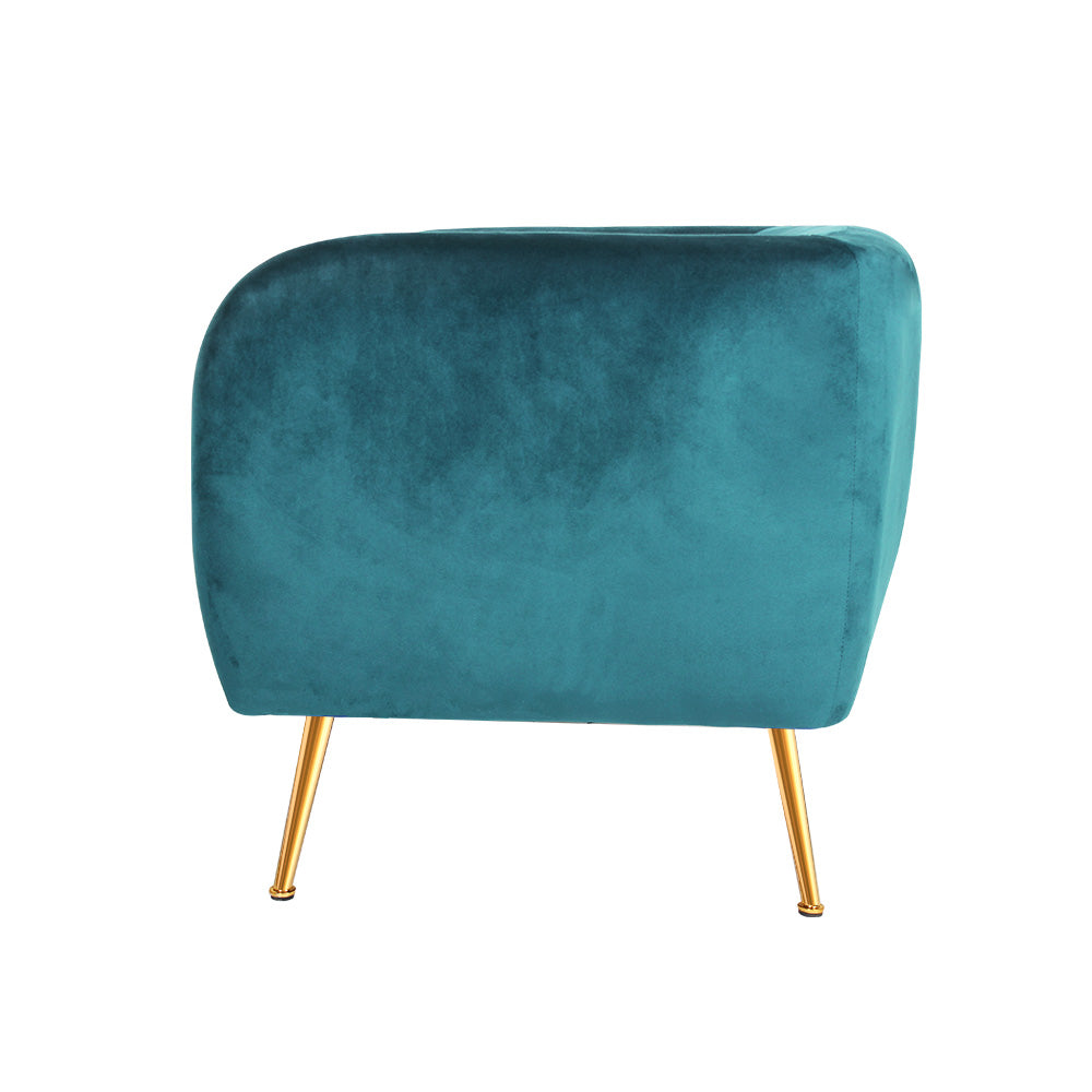 Marlook Armchair Lounge Sofa Arm Chair Accent Chairs Armchairs Couch Velvet Green