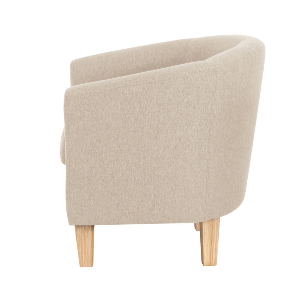 Marlook Armchair Lounge Chair Tub Accent Armchairs Fabric Sofa Chairs Beige
