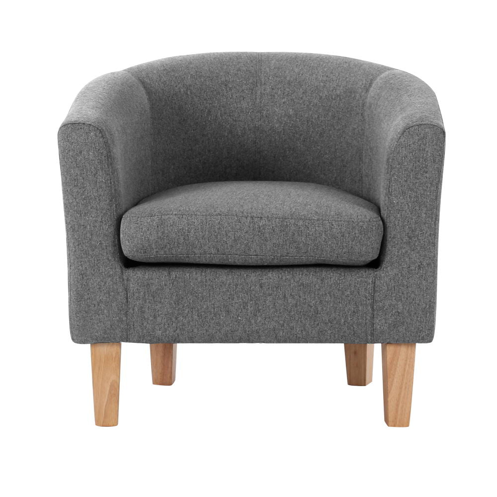 Marlook Abby Fabric Armchair - Grey
