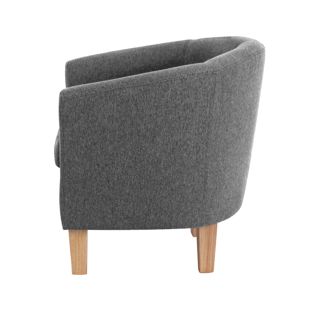 Marlook Abby Fabric Armchair - Grey