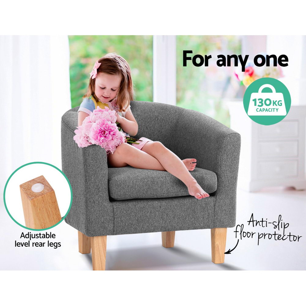 Marlook Abby Fabric Armchair - Grey