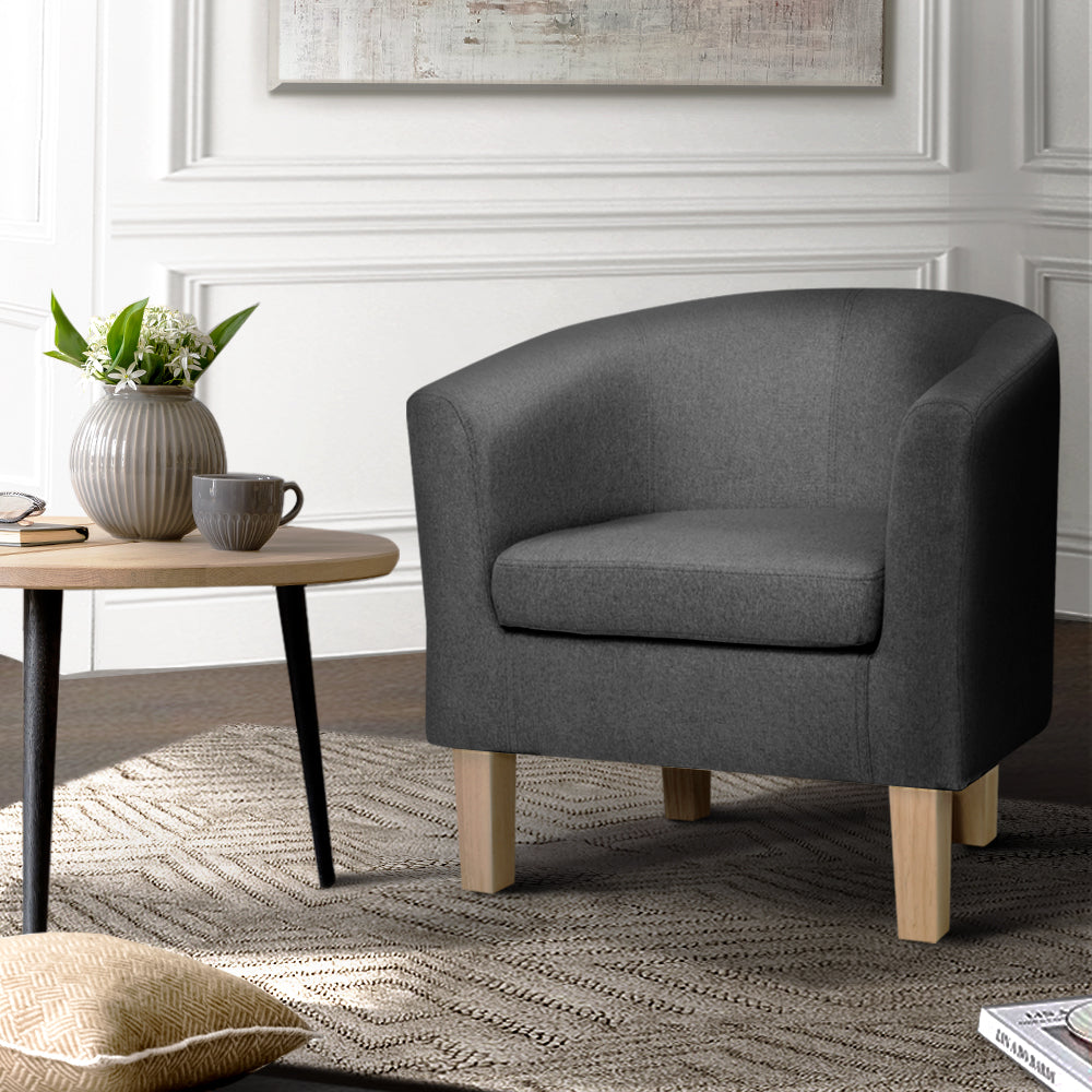 Marlook Abby Fabric Armchair - Grey