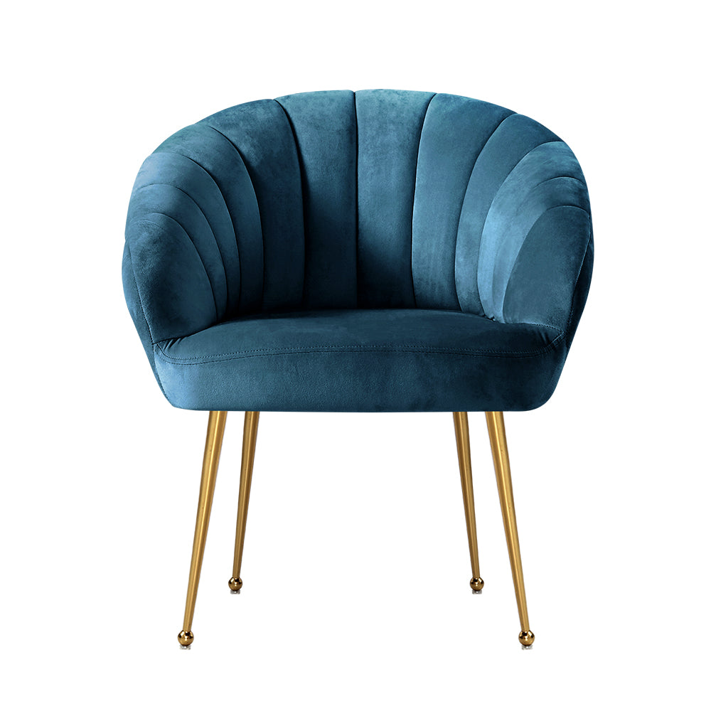 Marlook Armchair Velvet Blue Eloise