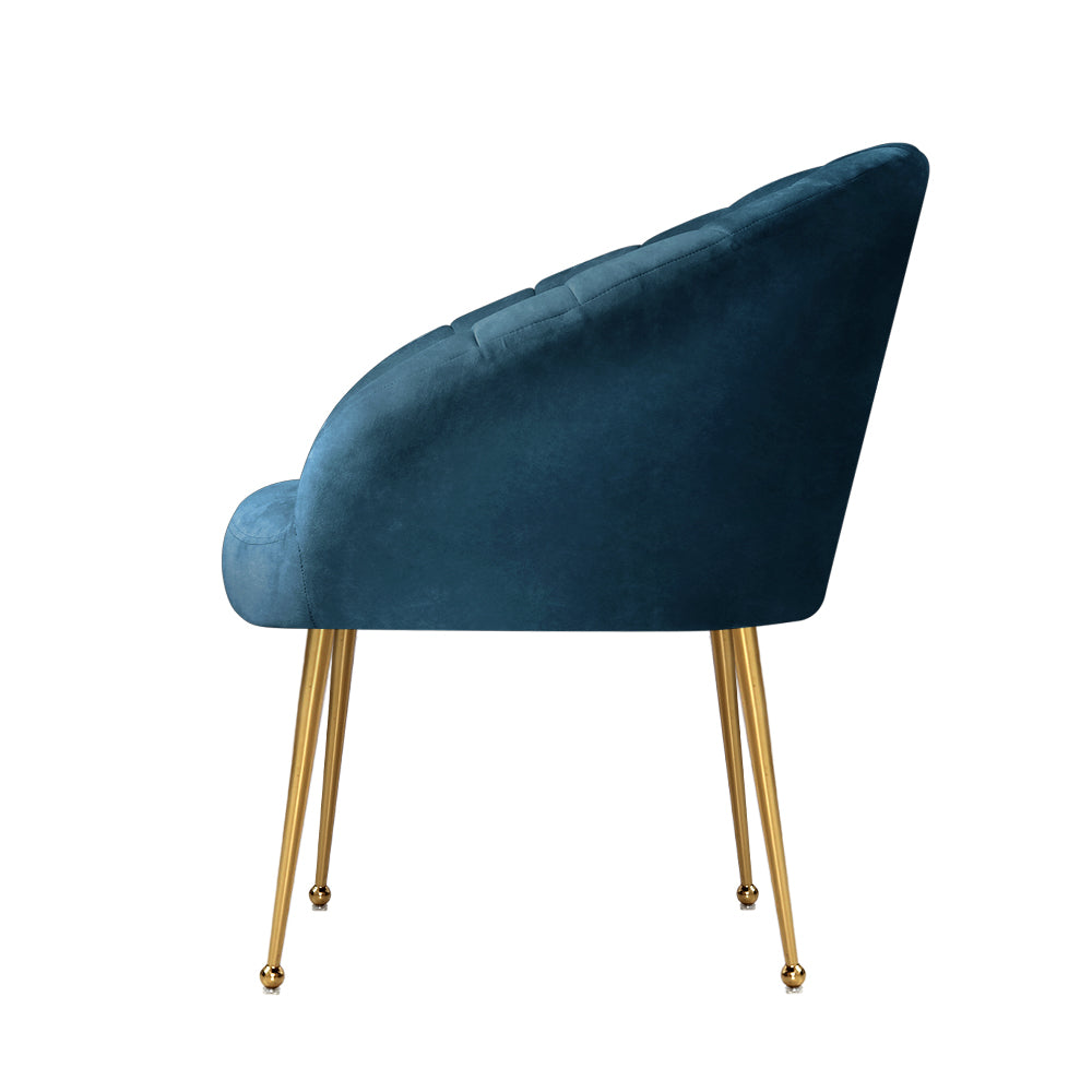 Marlook Armchair Velvet Blue Eloise