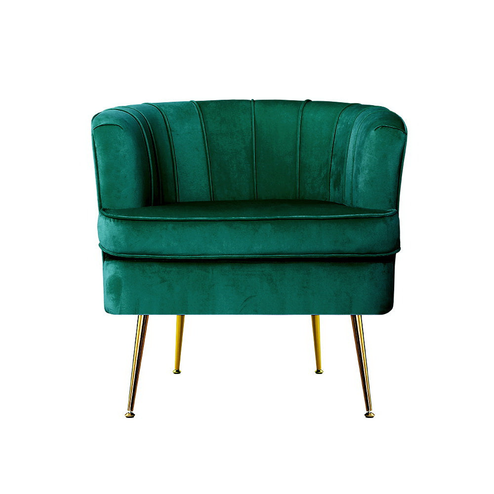 Marlook Armchair Velvet Green Norvia