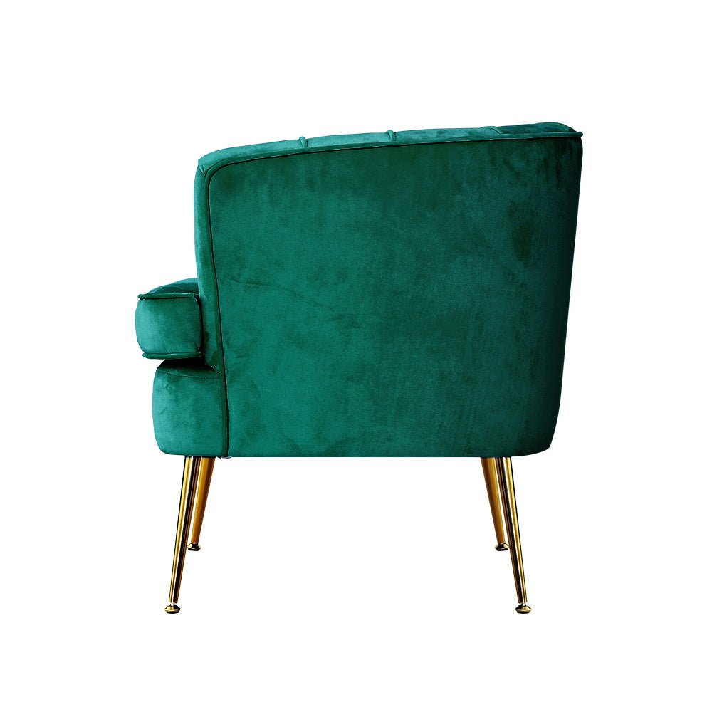 Marlook Armchair Velvet Green Norvia