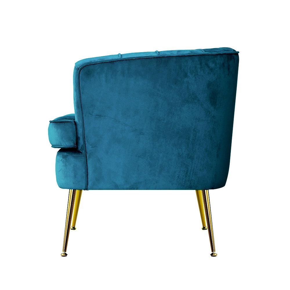 Marlook Armchair Velvet Blue Norvia