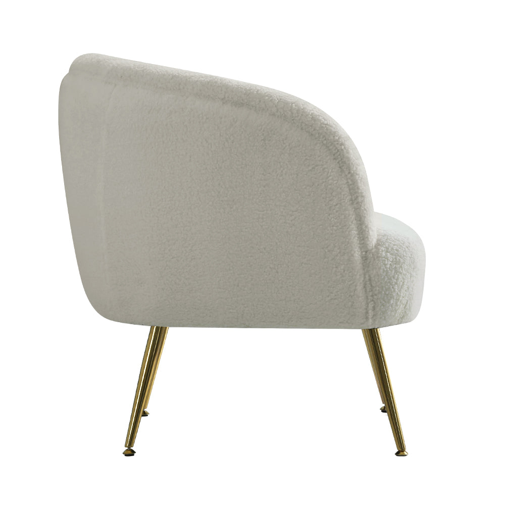 Marlook Armchair Lounge Chair Accent Chairs Armchairs Sherpa Boucle Sofa White
