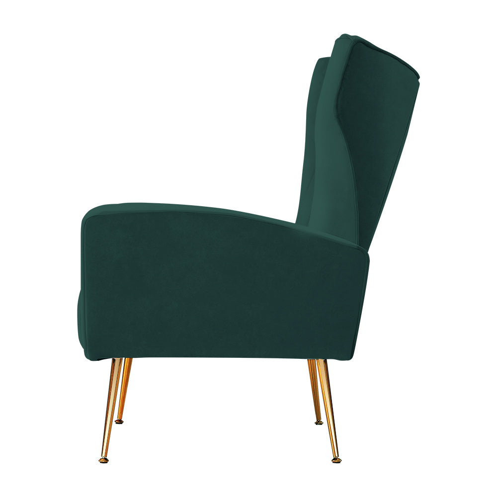Marlook Armchair Green Velvet Kate