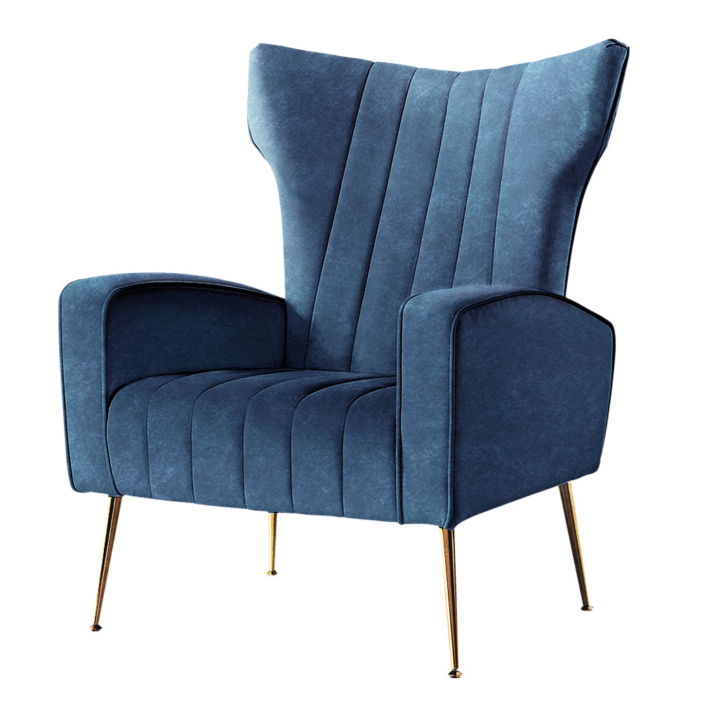 Marlook Armchair Navy Velvet Kate