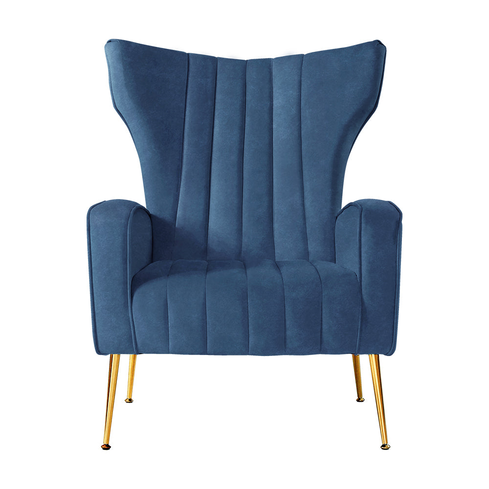 Marlook Armchair Navy Velvet Kate