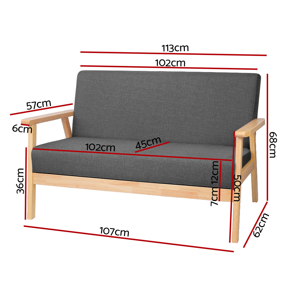 Marlook 2-Seater Sofa Armchair Skane