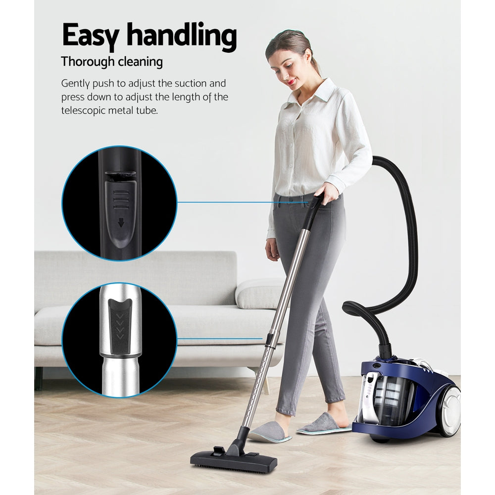 Marlook 2200W Bagless Vacuum Cleaner Blue