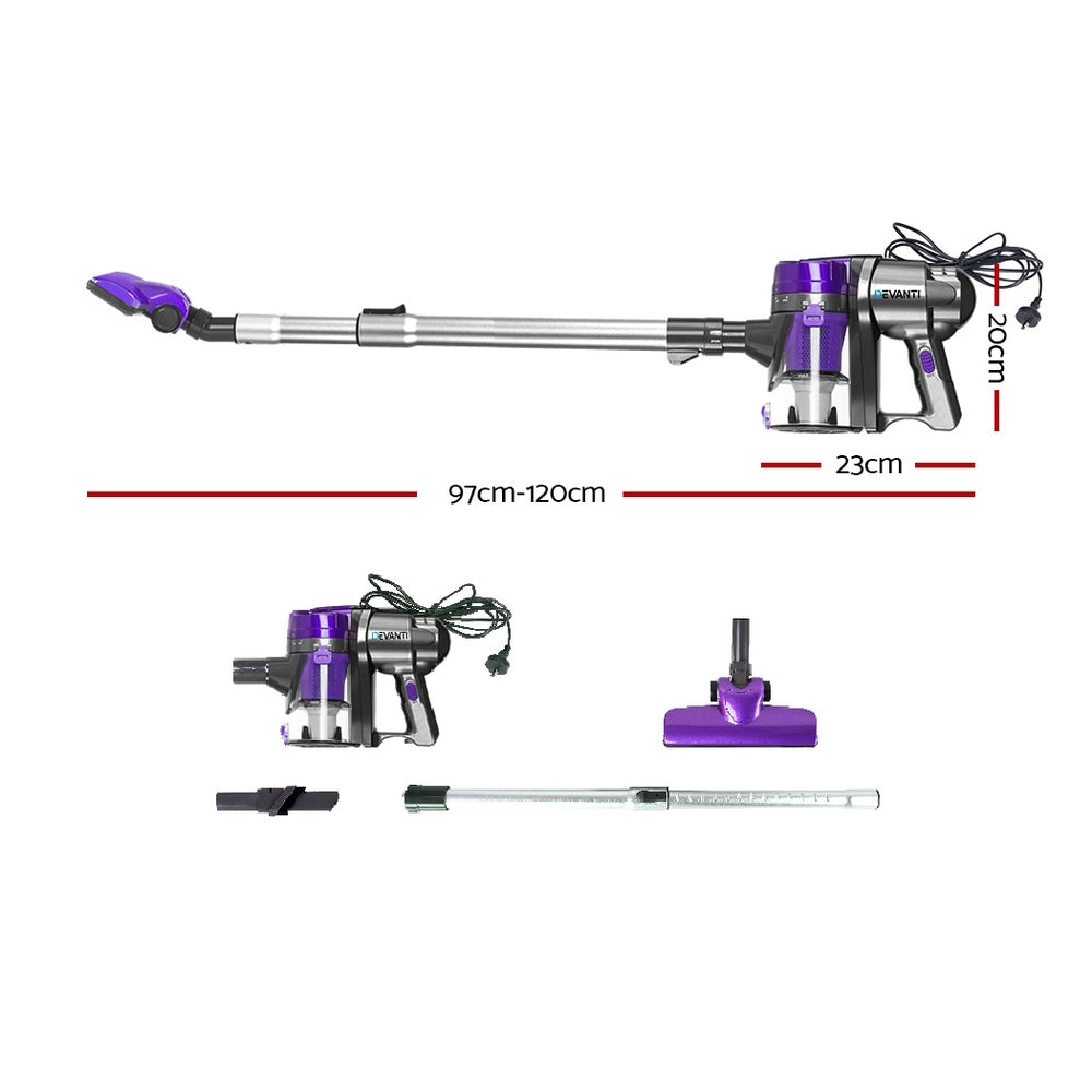 Marlook Stick Vacuum Cleaner Handheld Corded 450W Purple