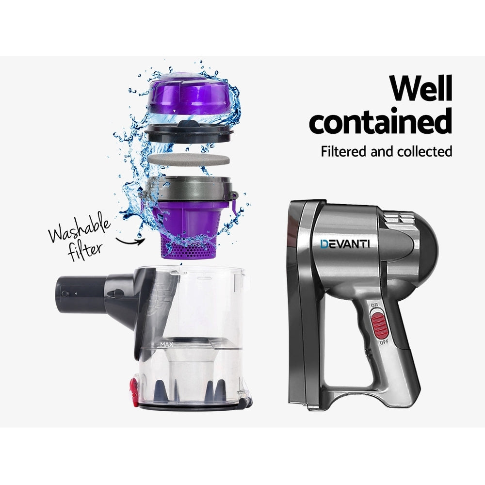 Marlook Stick Vacuum Cleaner Handheld Corded 450W Purple
