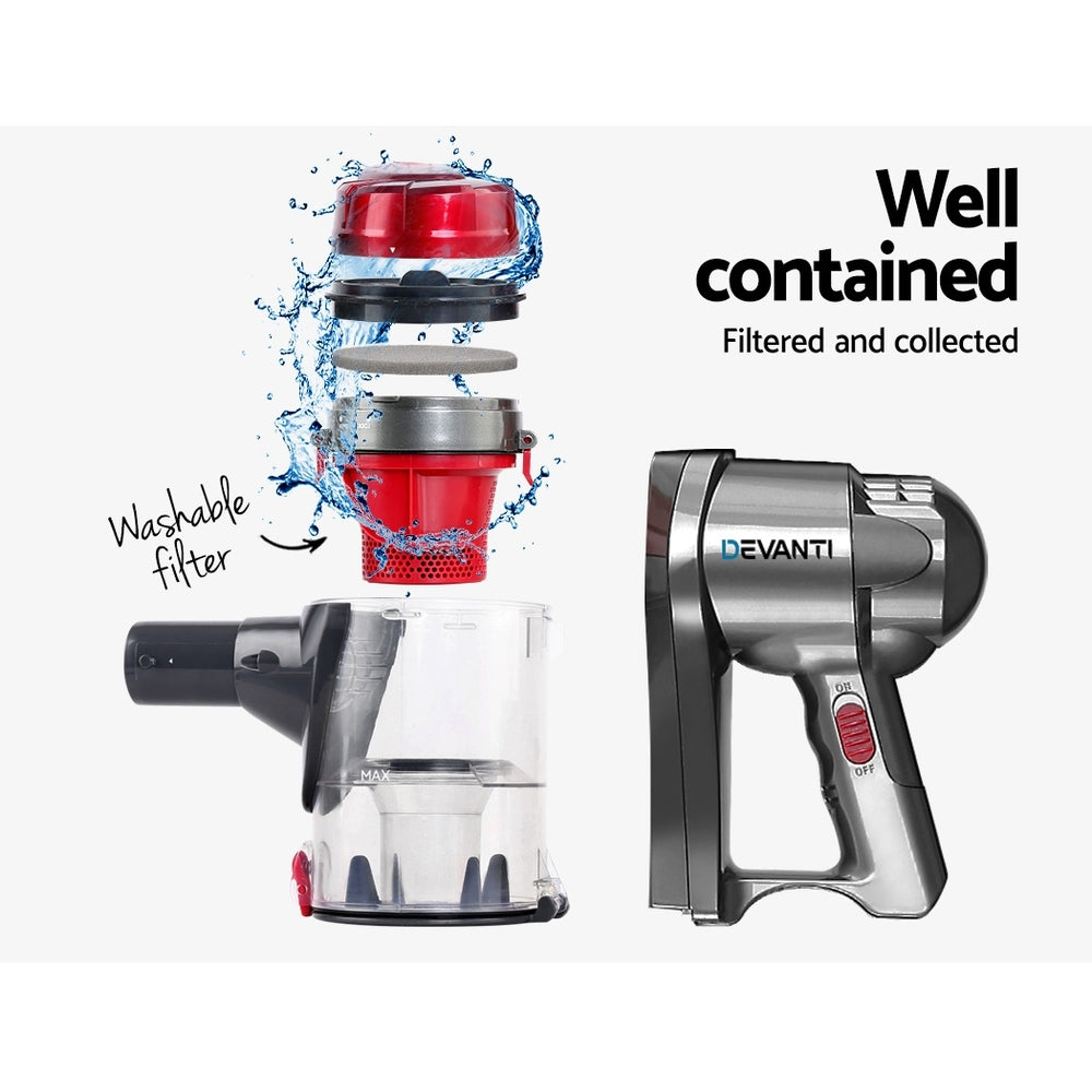 Marlook Stick Vacuum Cleaner Handheld Corded 450W Red