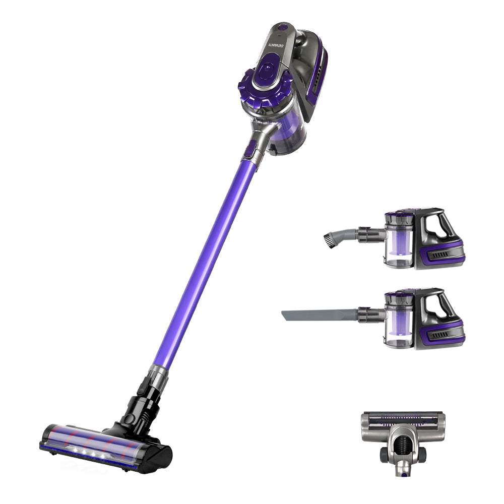 Marlook Stick Vacuum Cleaner Cordless Roller Brush 150W Purple