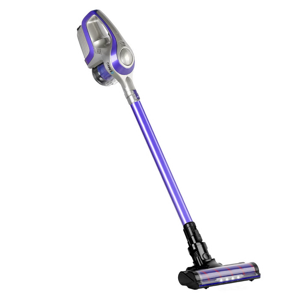 Marlook Stick Vacuum Cleaner Roller Brush Cordless 150W Purple