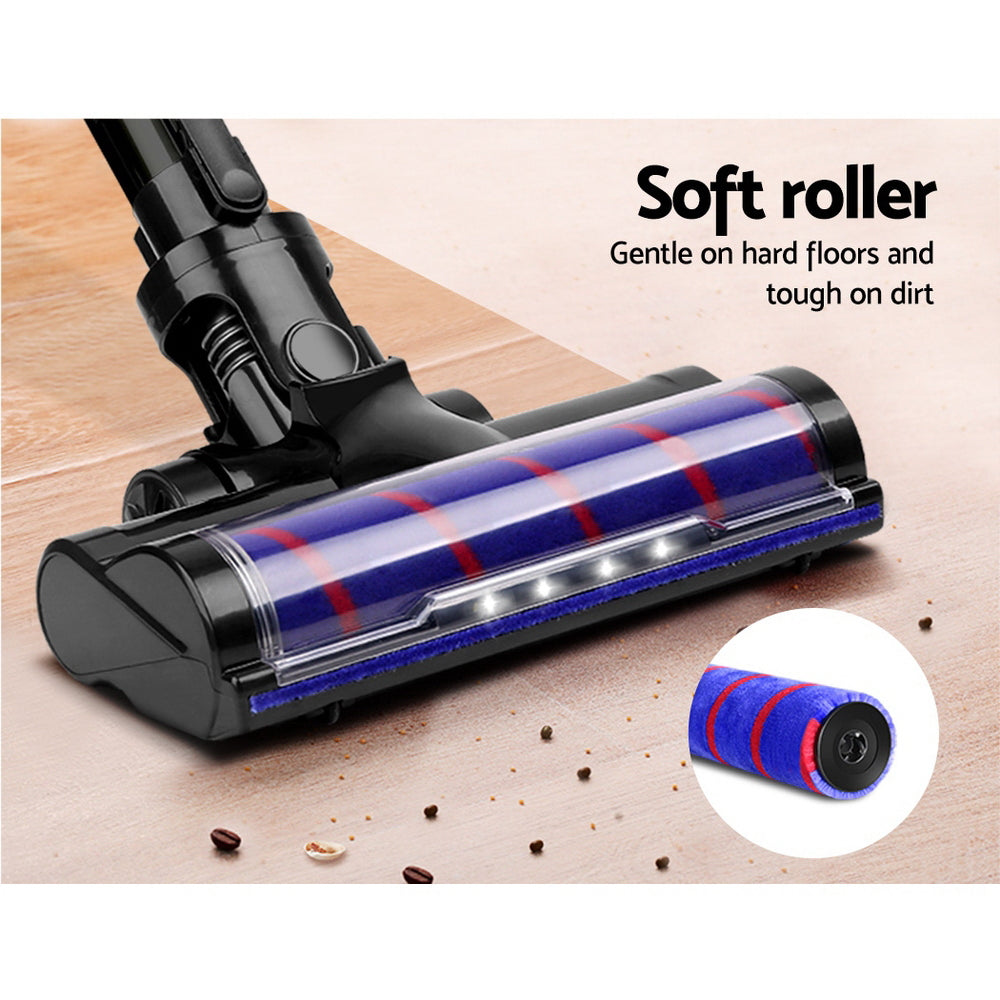 Marlook Stick Vacuum Cleaner Roller Brush Cordless 150W Purple