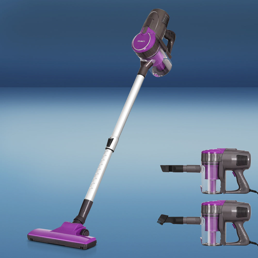 Marlook Stick Vacuum Cleaner Bagless Corded 500W Purple