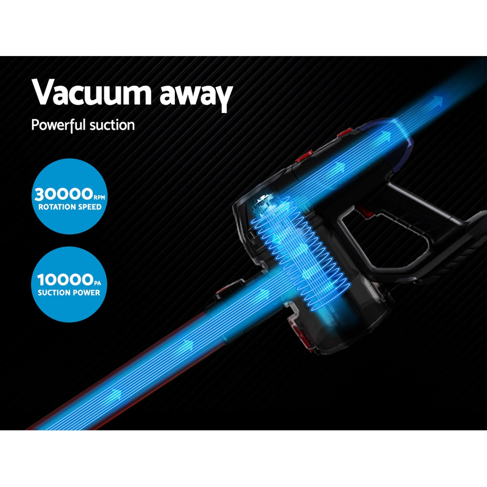 Marlook Stick Vacuum Cleaner HEPA Filter Red 150W