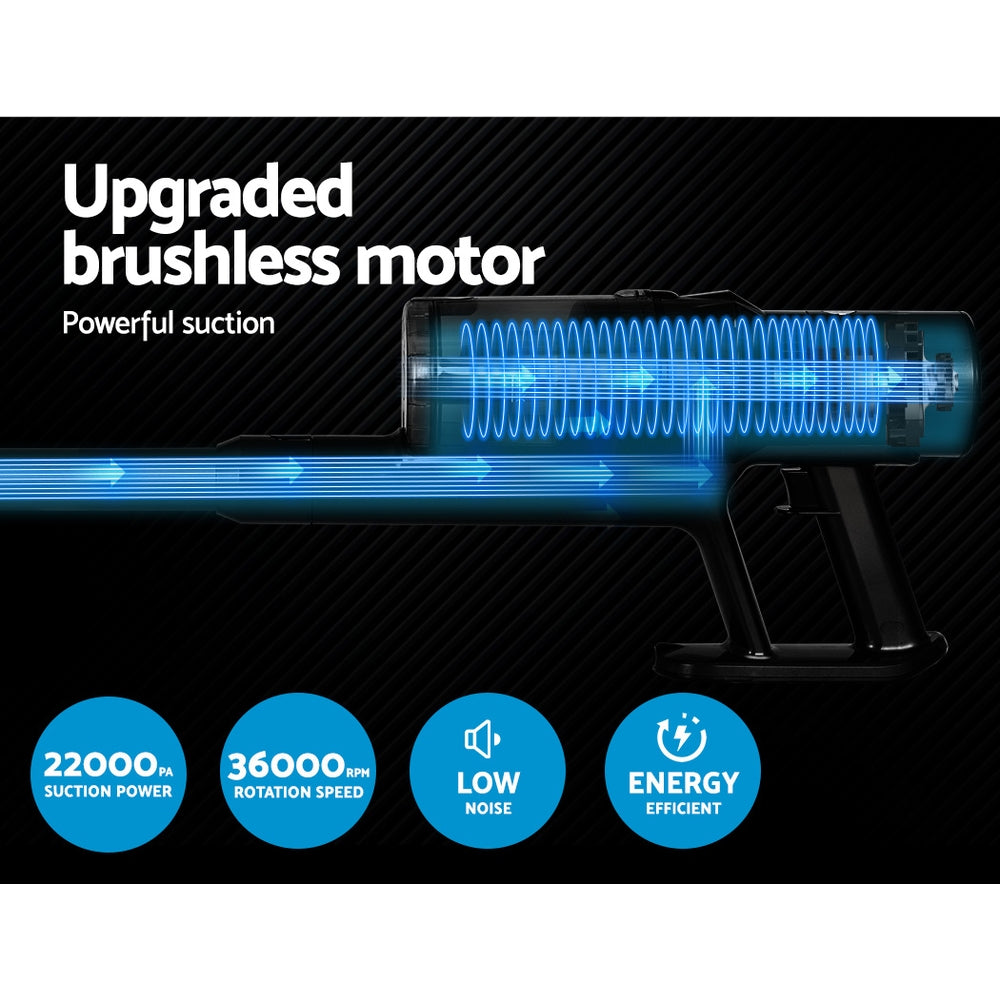 Marlook Stick Vacuum Cleaner Brushless Cordless 350W Grey