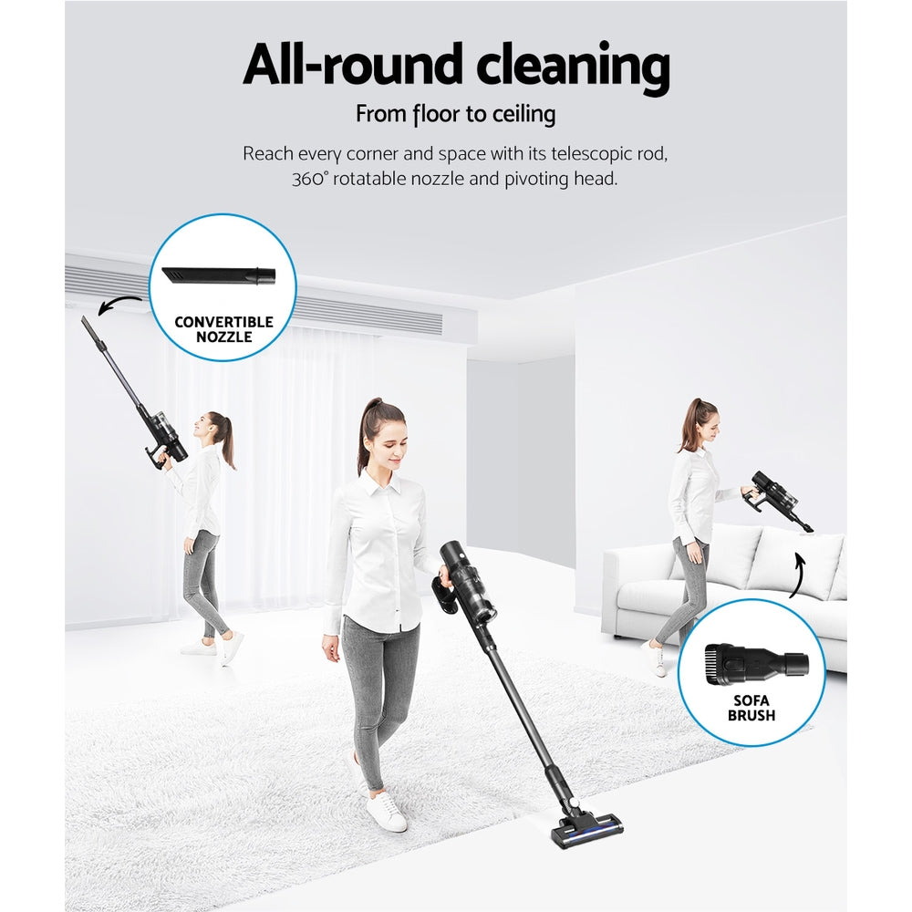 Marlook Stick Vacuum Cleaner Brushless Cordless 350W Grey