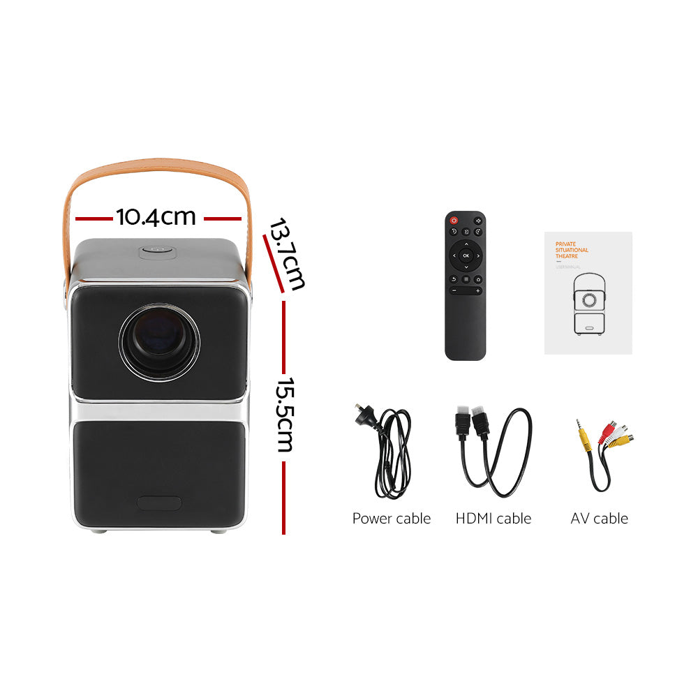 Marlook Portable Mini Video Projector 4K Wifi Home Theater HDMI Support 1080P