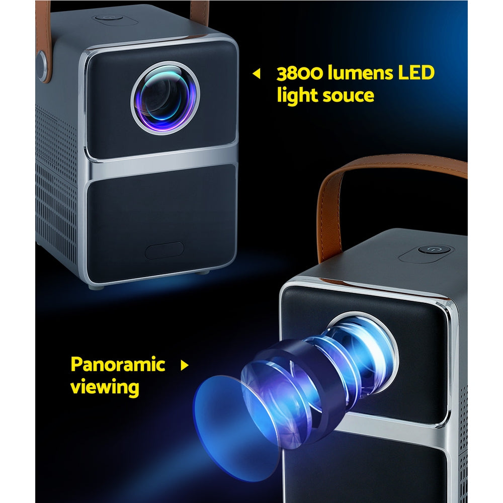 Marlook Portable Mini Video Projector 4K Wifi Home Theater HDMI Support 1080P