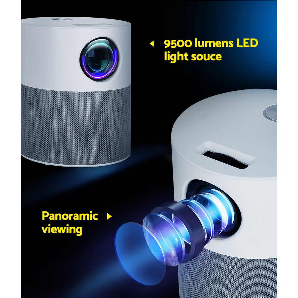 Marlook Portable Mini Video Projector 1080P Wifi Home Theater HDMI Carry Bag