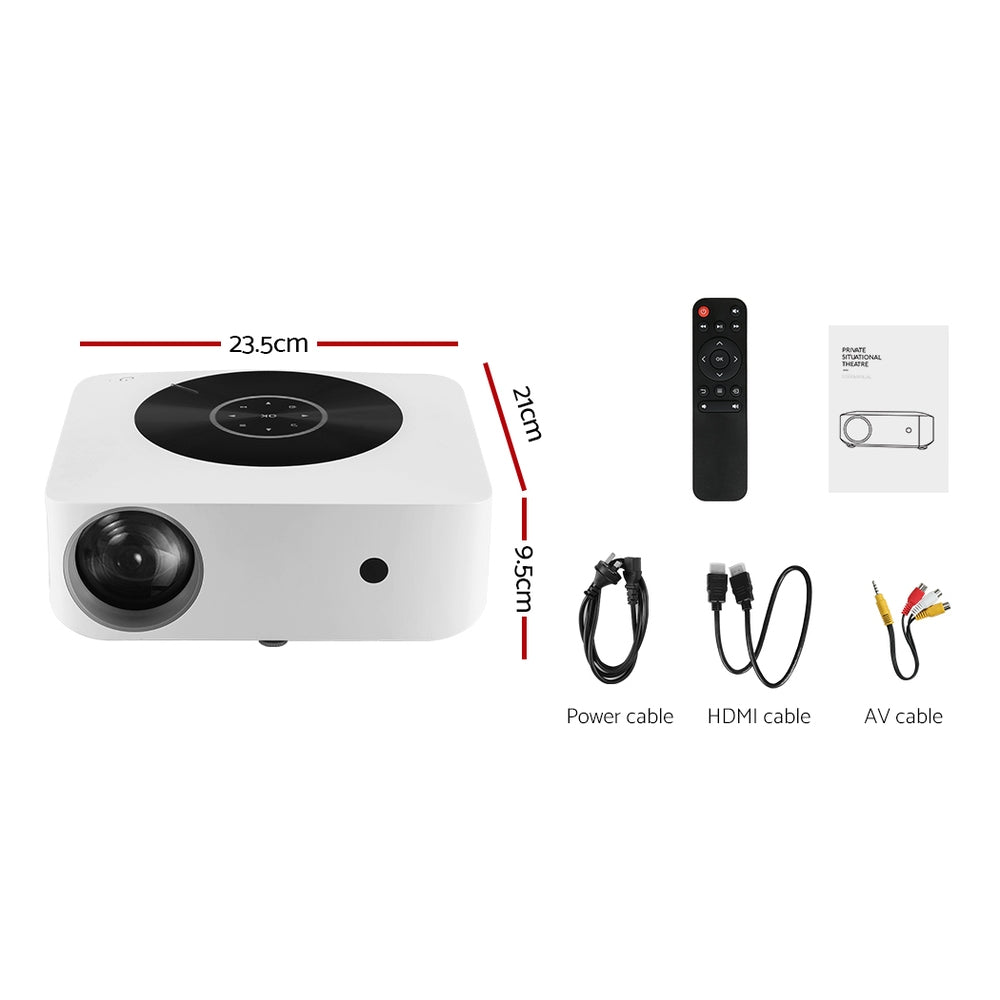 Marlook Bluetooth Video Projector WIFI 1080P Home Theater HDMI Touch Screen