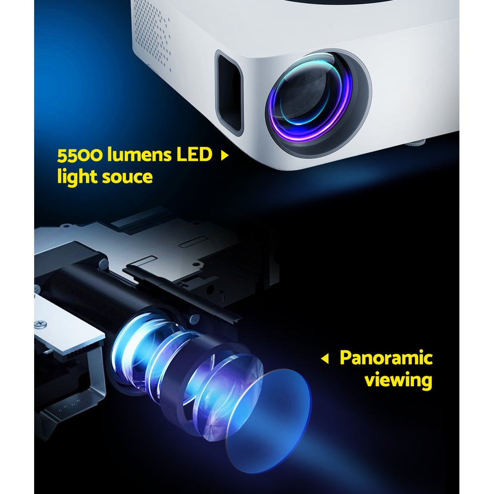 Marlook Bluetooth Video Projector WIFI 1080P Home Theater HDMI Touch Screen