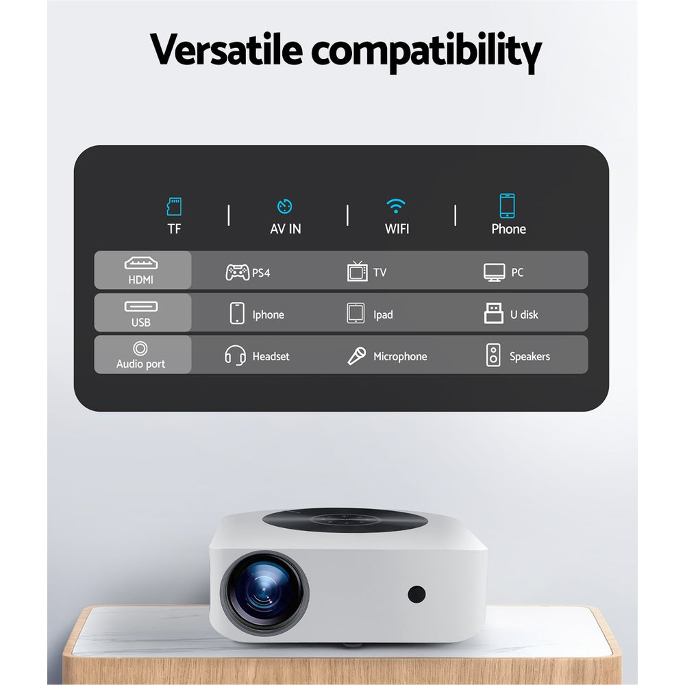 Marlook Bluetooth Video Projector WIFI 1080P Home Theater HDMI Touch Screen