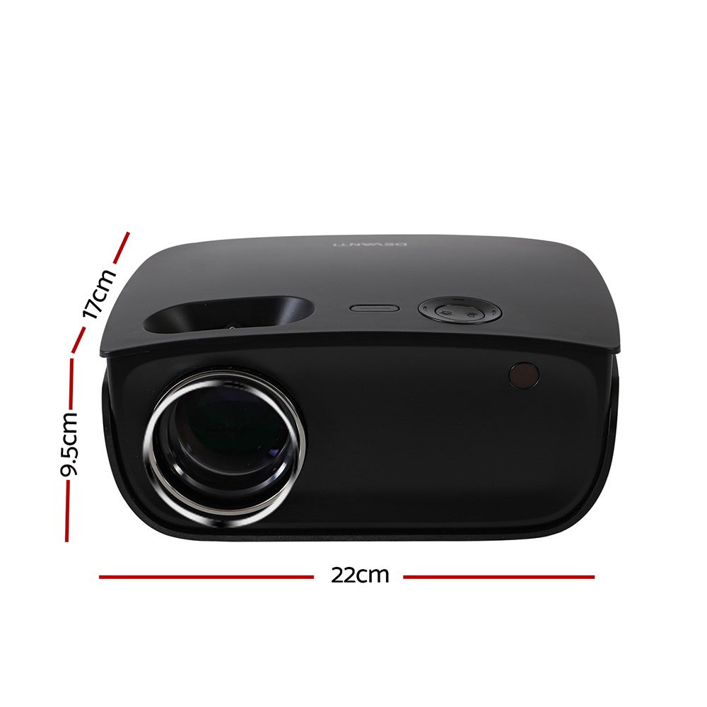 Marlook Portable Mini Video Projector Wifi 1080P Home Theater HDMI Black