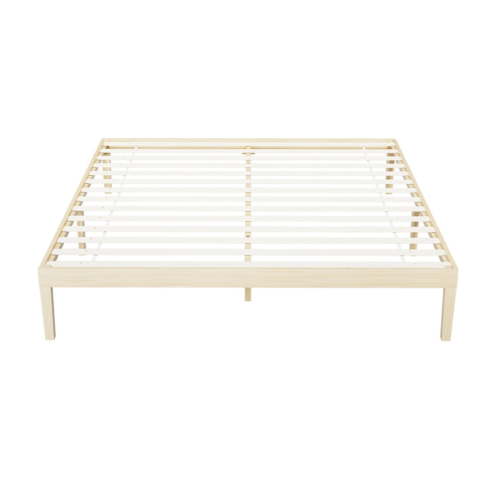 Marlook Bed Frame King Size Wooden Base Mattress Platform Timber Pine BRUNO
