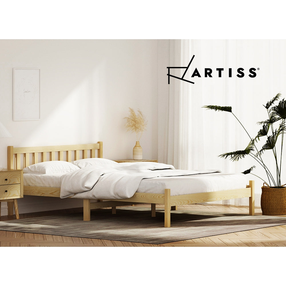 Marlook Bed Frame Double Size Wooden Oak SOFIE