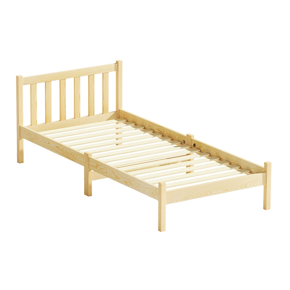 Marlook Bed Frame Single Size Wooden Oak SOFIE
