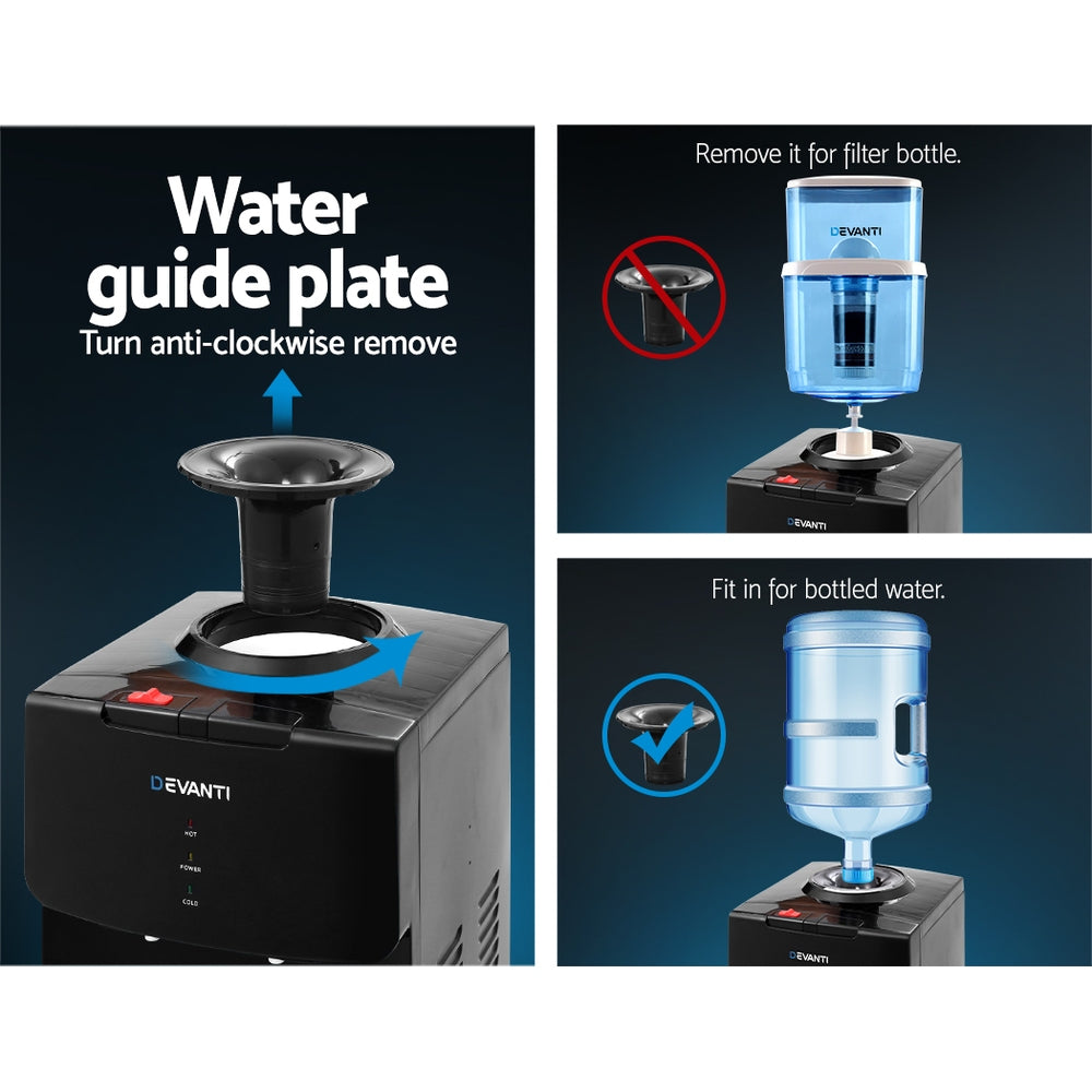 Marlook Water Cooler Dispenser Stand 22L Bottle Black
