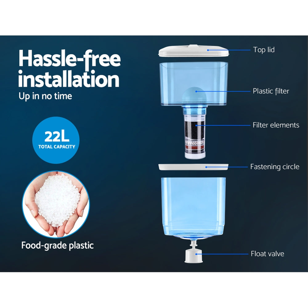 Marlook Water Cooler Dispenser Stand 22L Bottle Black