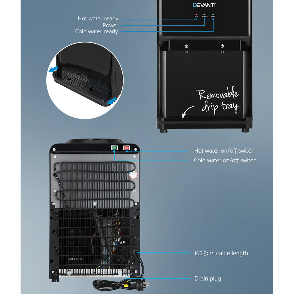 Marlook Water Cooler Dispenser Bench Top Black