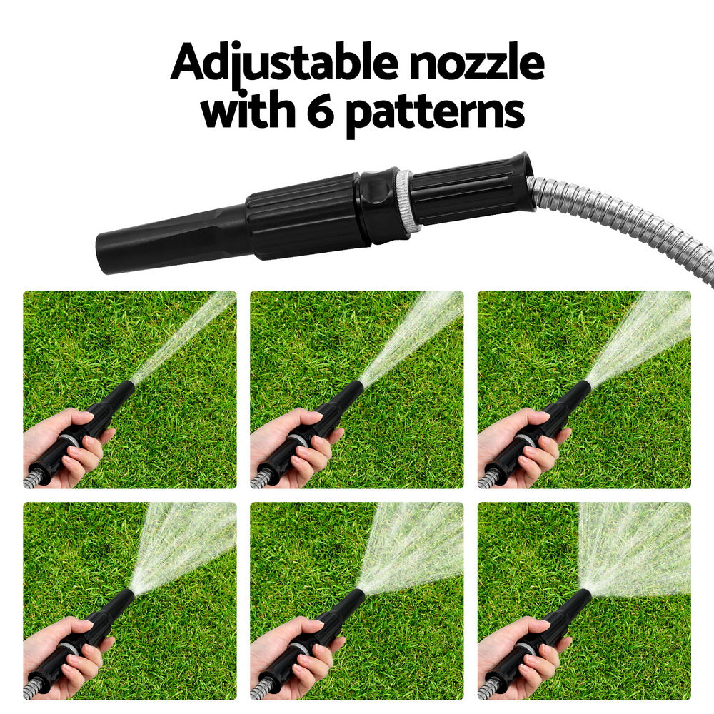 Marlook Water Hose Stainless Steel 30M with Spray Nozzle